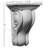 Holmdel Smooth Scroll Corbel