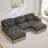 Deep Seat Modular Sofas, Chenille Leopard Modern Living Room Home