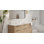 Lavabo de salle de bain encastré en résine 31,4 po x 16,7 po Badeloft UB-05-L-G blanc brillant
