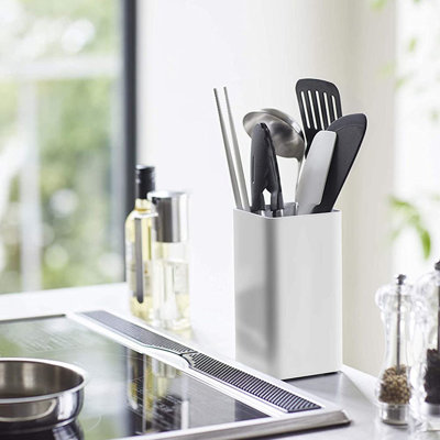 Porte-ustensiles de cuisine Yamazaki Home, acier