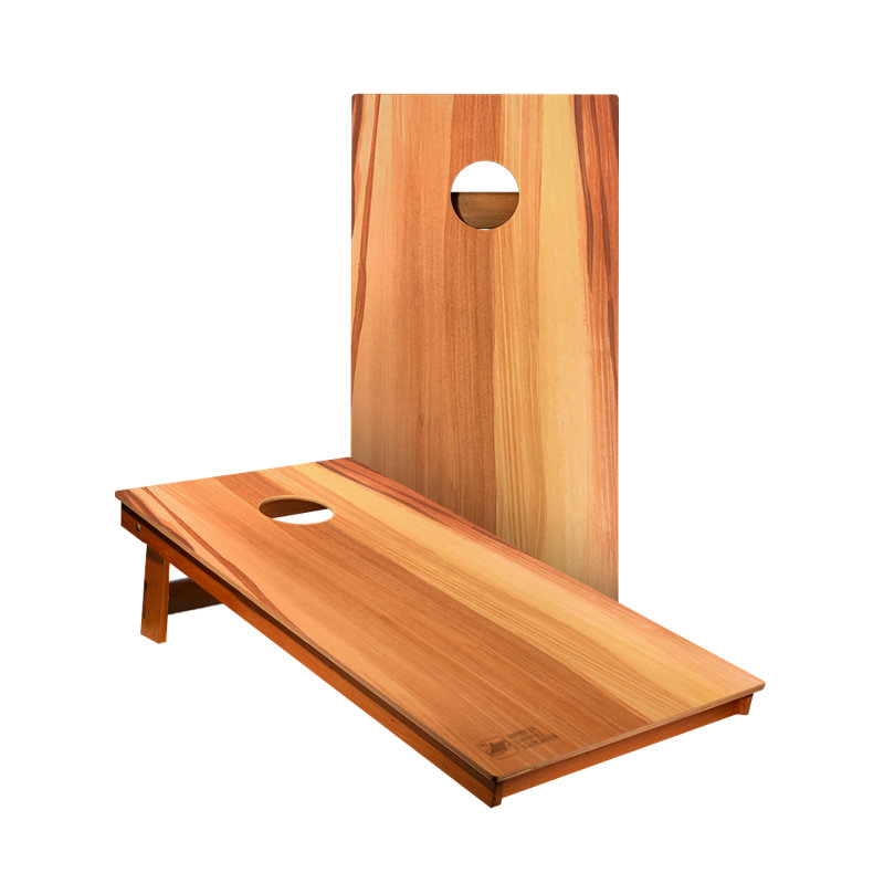 Panneau de bois brut cour arrière 2400 planches cornhole