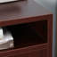 Armoire de rangement mobile brune et support pour imprimante avec tiroir, amplement nécessaire pour le bureau, compacte à placer sous le bureau, 4 roulettes omnidirectionnelles faciles à déplacer, - Bois de particules recouvert