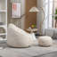 Fauteuil à billes souple avec repose-pieds-566880327