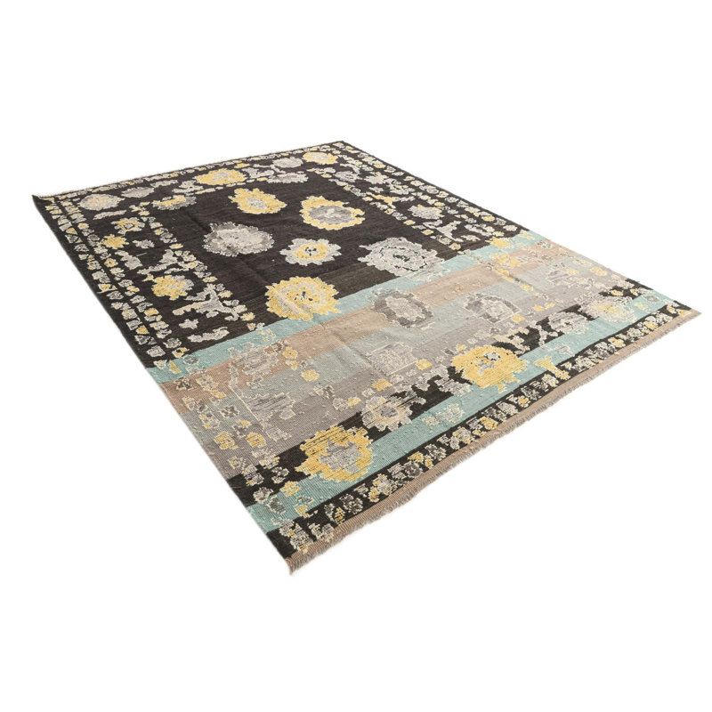 Tapis noir 8 x 11 Peeples