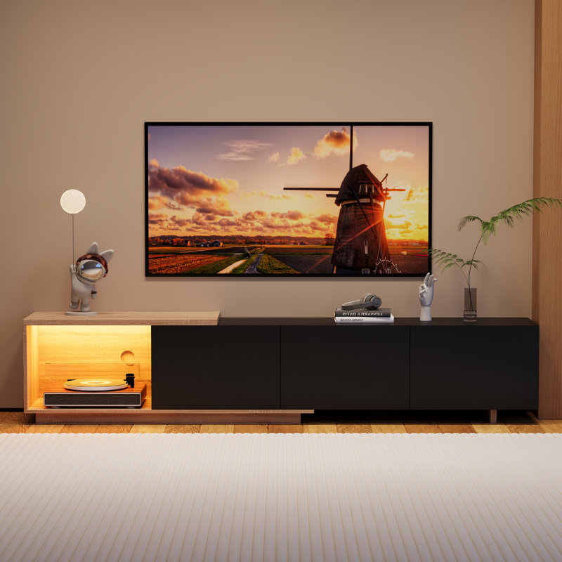 TV Stand for TVs up to 85", Black