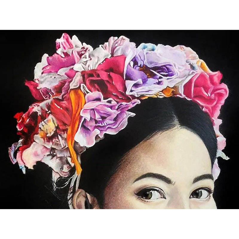 Oriental Bloom | Painting By Pubali Dutta | Wall Décor