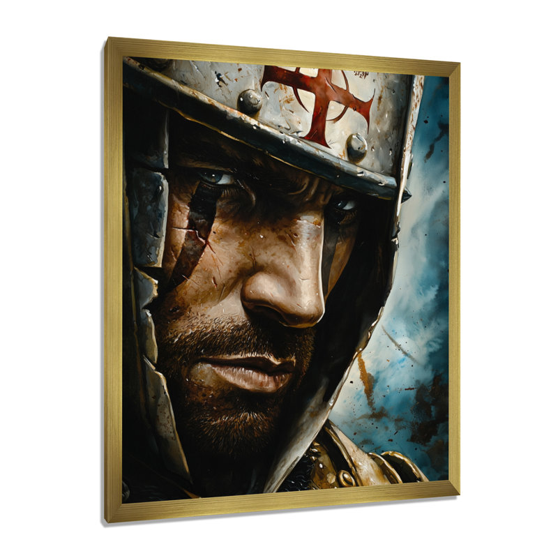 Ayward - Americana Wall Art Living Room, H 32 po x l 24 po, Reproduction encadrée d'une seule photo, Doré