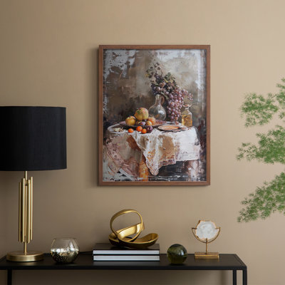 Reproduction encadrée FLORAL Series DCC XXXV - bois massif