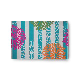 Hidemitsu Chenille Floral Indoor Rug