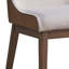 Chaises de salle à manger blanches et brunes (ensemble de 2)