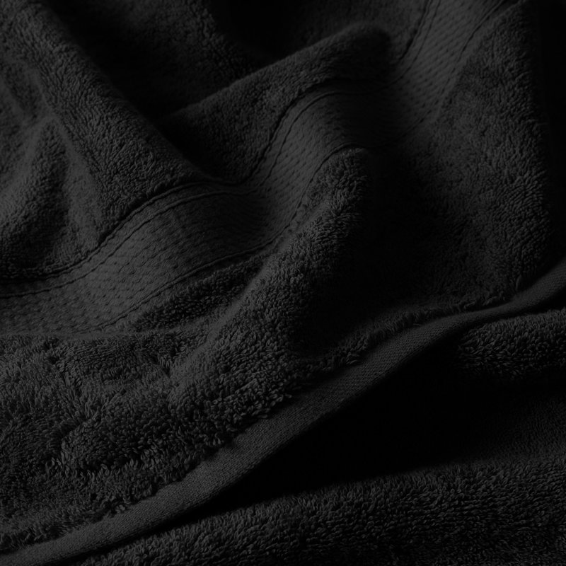 Scotia Egyptian Cotton Bath Towel Set, Black, 9Pc Towel Set  (3Bath, 3Hand, 3Face)