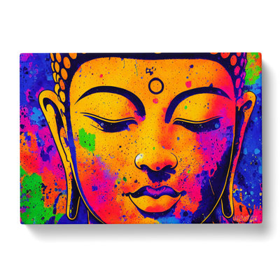 Colourful Buddha Vol.2 Abstract - Wrapped Canvas
