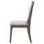 Chaise de salle à manger rembourrée Gerie brun foncé