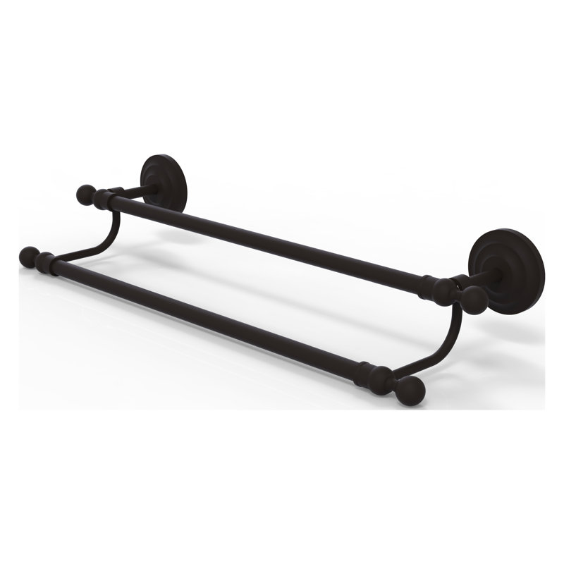 Barre à serviettes murale double leamore, Bronze huilé