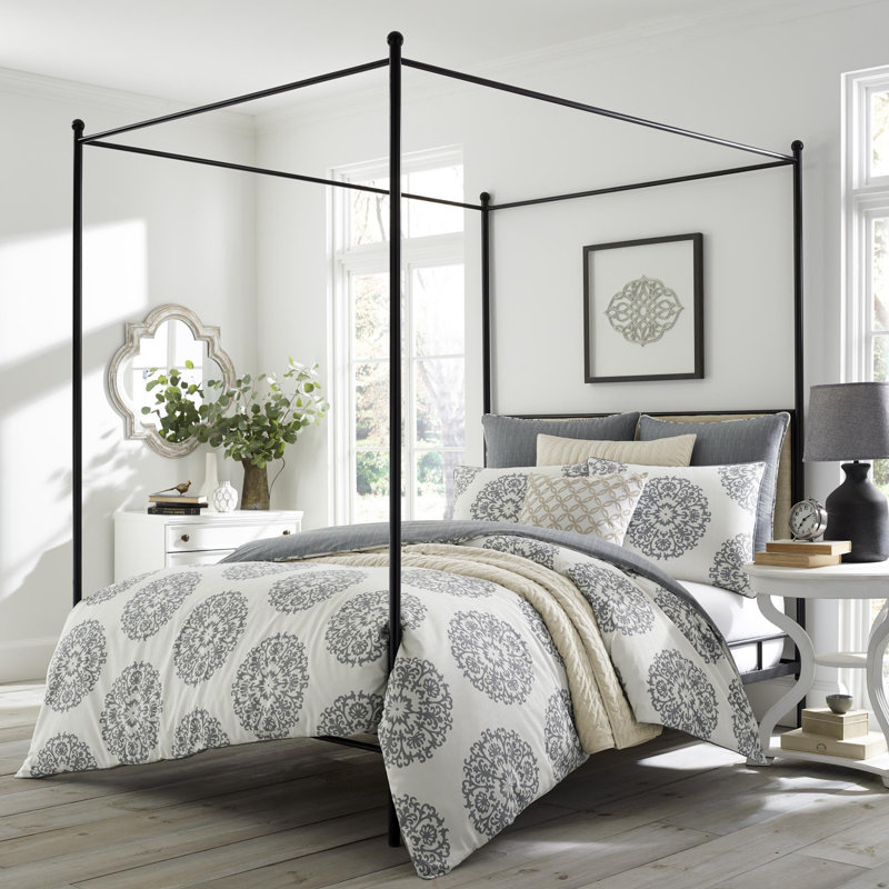 Stone Cottage Bristol Reversible Duvet Cover Set, Full/Queen Duvet Cover + 2 Shams