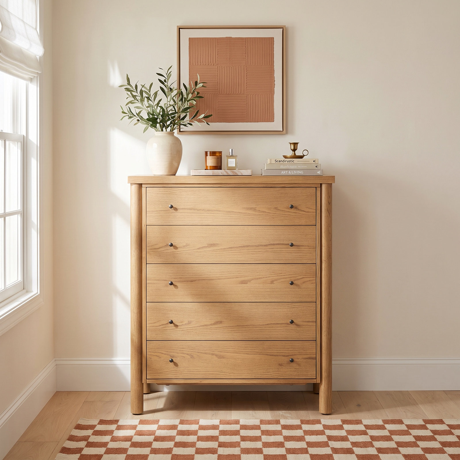 Dresser, Saddle Brown Veneer