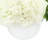 Hydrangeas and Ivy in Round Fiberstone Pot