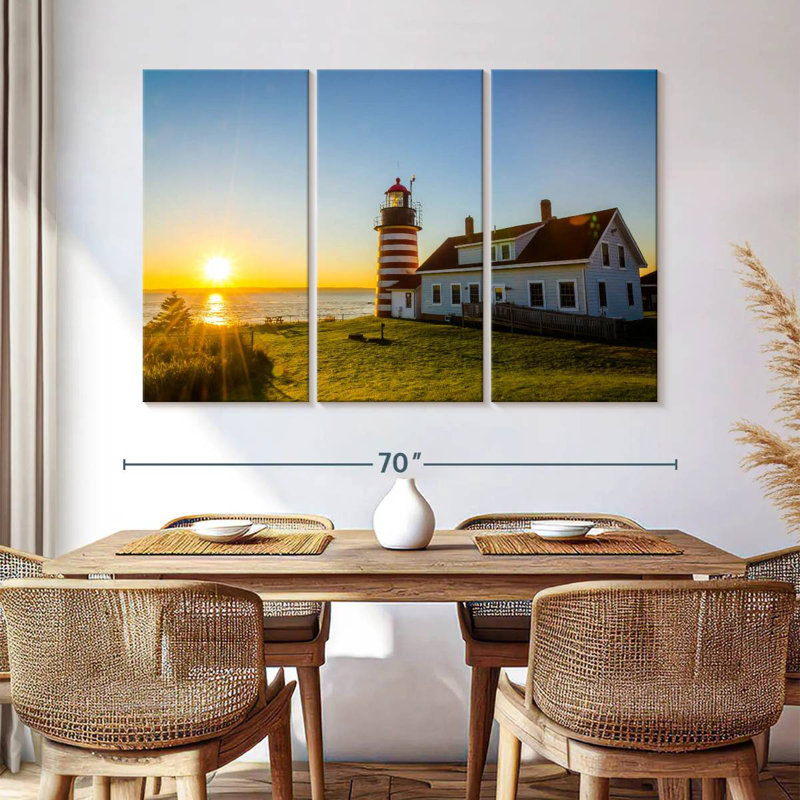 Aletra West Quoddy Lighthouse, 42" H x 65" W
