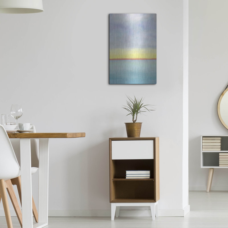 Art mural en métal Lark Manor ™ «Meadow 2» par Jan Weiss, H 24 po x l 16 po