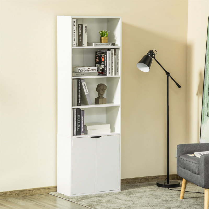 Lorentzen 180 cm H x 59 cm W Standard Bookcase, White