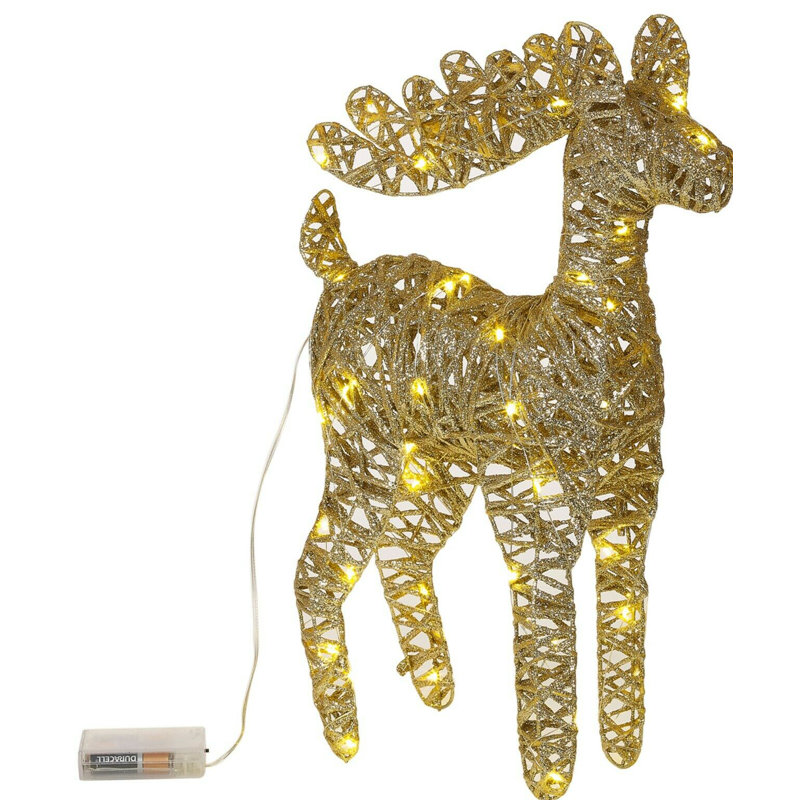 Christmas Figurines & Collectibles, Gold Glitter