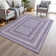Machine Washable Indoor/Outdoor Xhevrie Lavender Rug