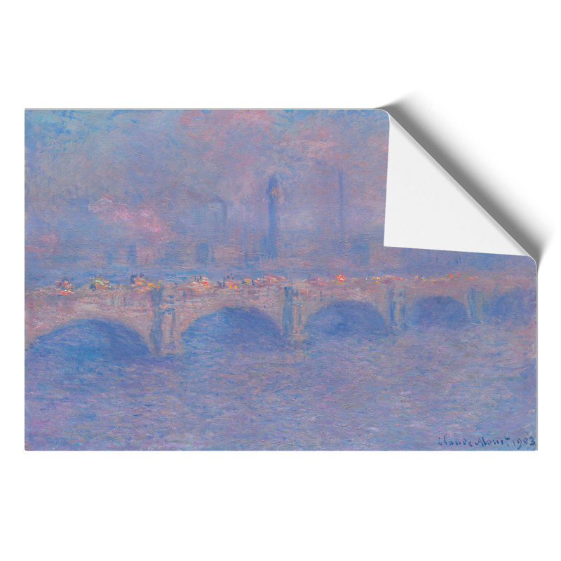 Waterloo Bridge in London by Claude Monet - Frameless Print, 42cm H x 59cm W x 0.1cm D