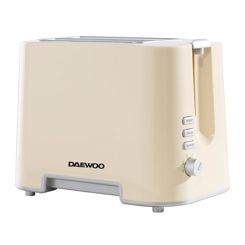 2-Slice Toaster with Chrome Band, Cream
