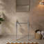 Pied de meuble-lavabo autoportant de 23 po Vici, sans lavabo, couleur argent-133256517-133256519