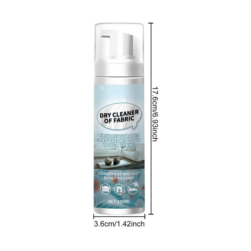 Nettoyant moussant 100% sans eau, détachant pour tapis, canapés, rideaux et vêtements