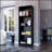Sutton Black Tier Storage Shelves Bookcase With Ample Space And Sleek Design For Modern Interiors
