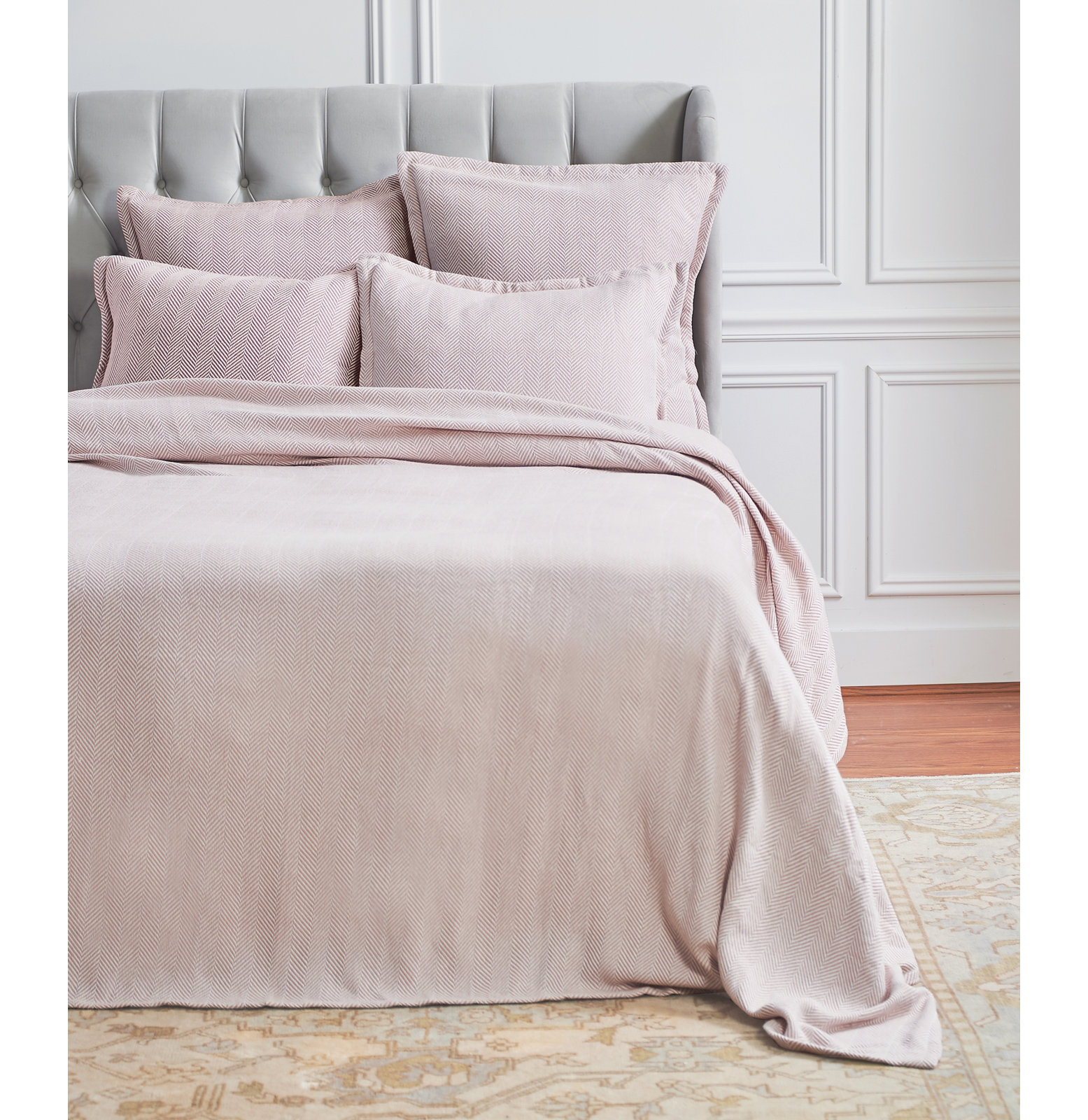 Orson Cotton Throw Blanket, Rosewood