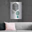 Ivy Bronx «Deco Grey Marbleon» par Sabrina Balbuena, art mural en métal-725702066