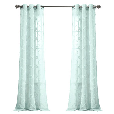 Avon Trellis Sheer Sheer Curtain Pair
