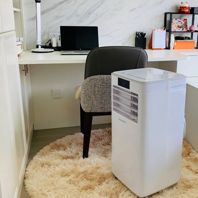 9000 BTU(6100 BTU DOE) Portable Air Conditioner Cools 215 sq.ft. with Remote and Touch Panel