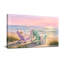 Scénario et paysages urbains Chaises de plage Coucher de soleil Voiliers Océan Vagues Dunes de sable-2066573158