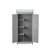 Wood Potting Bench With Metal Top And Structure Gray Outdoor Workbench Framework