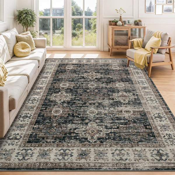 gaomon Area Rugs Washable, Soft Vintage Large Bedroom Rugs, Boho ...