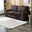 Canapés gris modernes, tissu chenille durable, conception compacte pour un usage domestique
