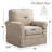  33'' Wide Modern Linen Striped Swivel Upholstered Arm Accent Chair (Set of 8)-1559731498-1562669756