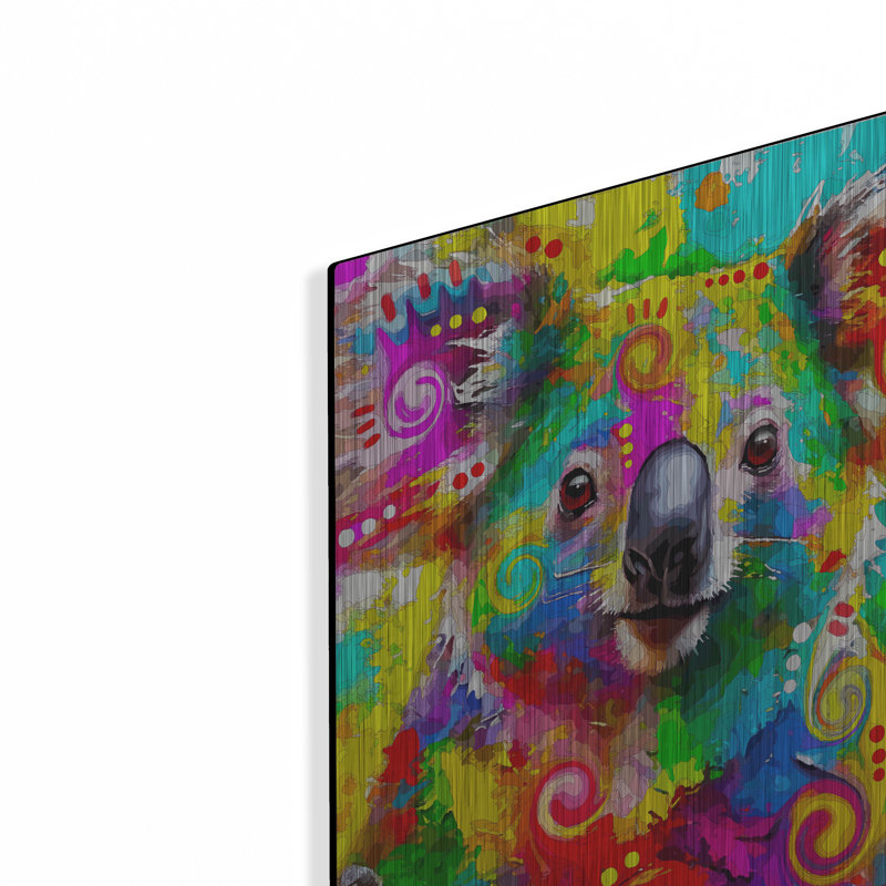 Art mural en métal Lark Manor ™ «The Caring Koala» par Dean Russo, H 16 po x l 12 po