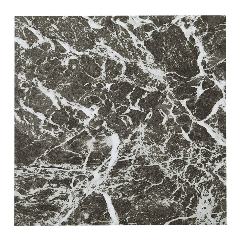 10Pcs Self-adhesive PVC Flooring Tiles Set, Marble Look, Grey