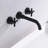 Wall Mounted Optional 2-handle Bathroom Faucet