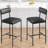 Bar Stools Set Of 2, Upholstered Counter Height Bar Stools