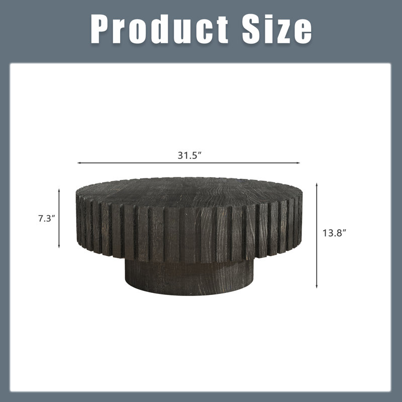 Table basse 31,5 ", Noir