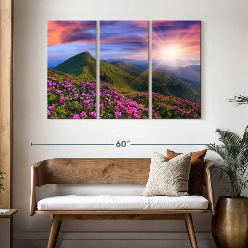 Rhododendrons d'Alvord en été, H 32 po x l 50 po