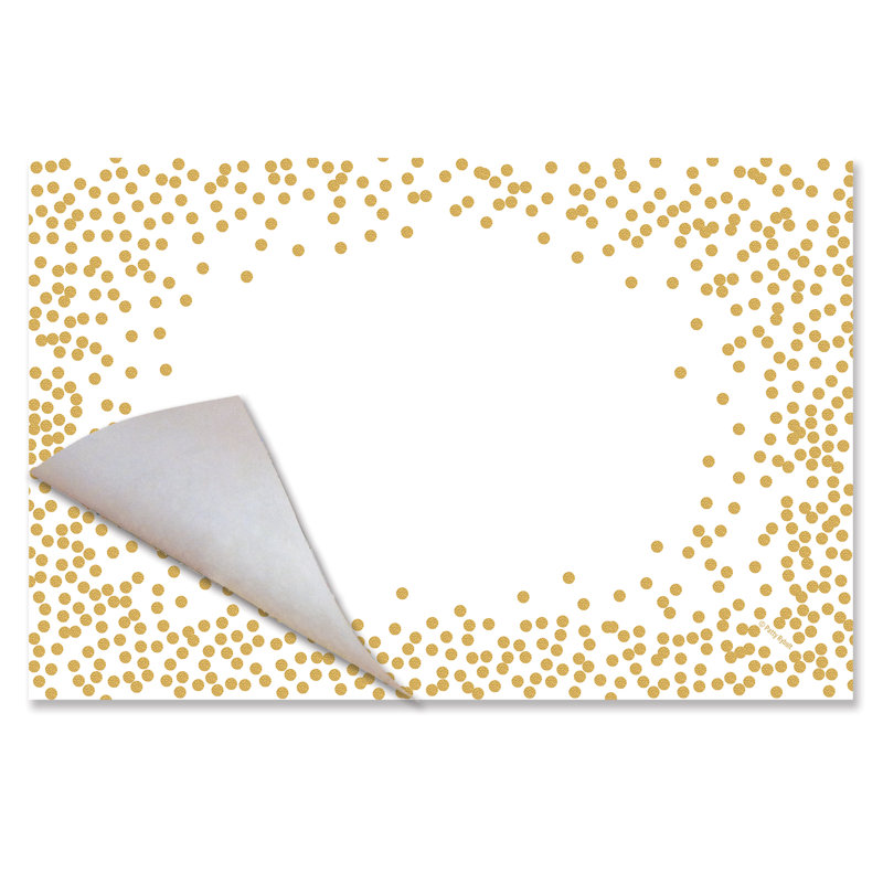Gold Confetti 24-Sheet Premium Paper Placemats