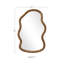 Miroir mural à cadre torsadé irrégulier de 90 cm (35,4 po), miroir décoratif en bronze antique-1244799994