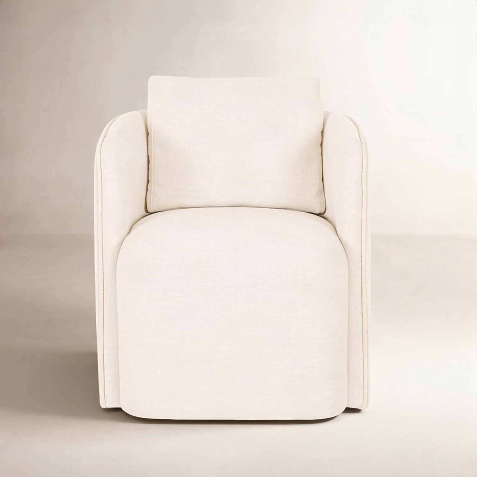 Cecil Dining Chair Tapestry, White