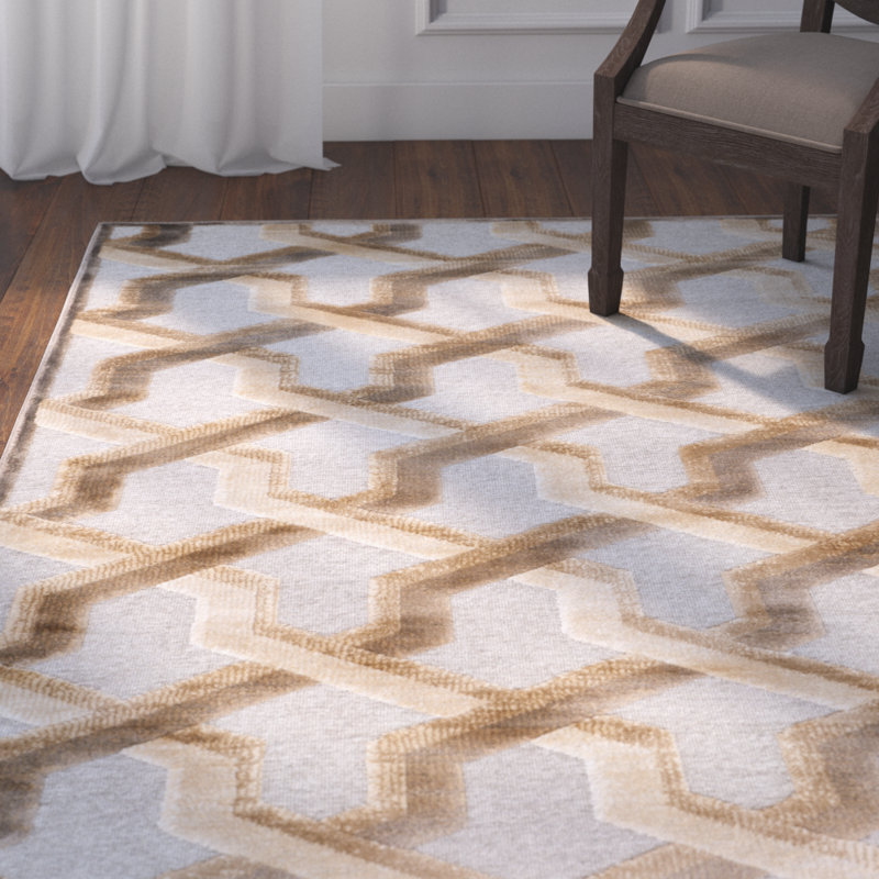 SantaAna Geometric Hand Woven Area Rug, Rectangle 160 x 229 cm
